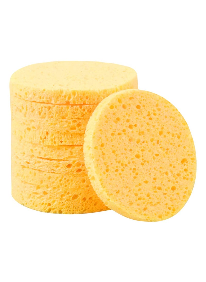 10-Piece Cellulose Cleaning Sponge Set Facial cleaning Sponge Compression Make Up Removal - Image 1